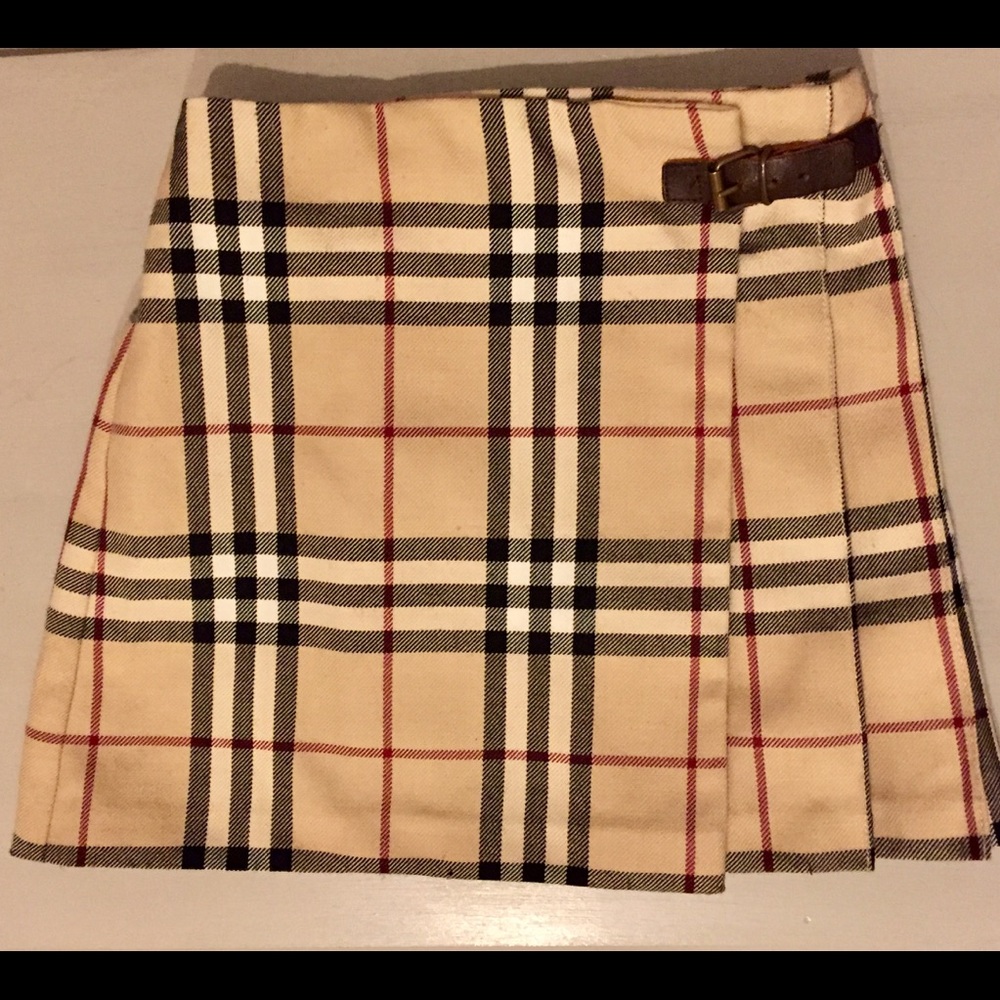 3T Girls Burberry Plaid Skirt VGUC